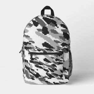 Arktische Schneetarnung Bedruckter Rucksack