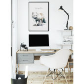 Arktische Schönheit: Winter Fox Custom Poster