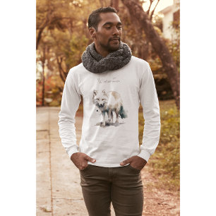 Arktische Schönheit: Winter Fox Custom T-Shirt