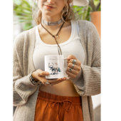 Arktische Schönheit: Winter Fox Custom Zweifarbige Tasse