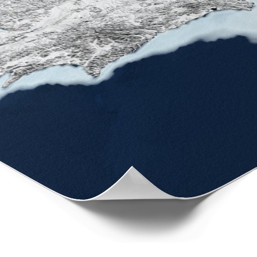 Arktische See Eis 2 Poster (Ecke)