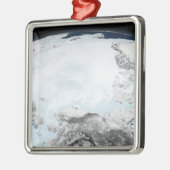 Arktische See Eis 2 Silbernes Ornament (Links)