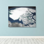 Arktische See Eis über Nordamerika Leinwanddruck (Insitu (Holzboden))