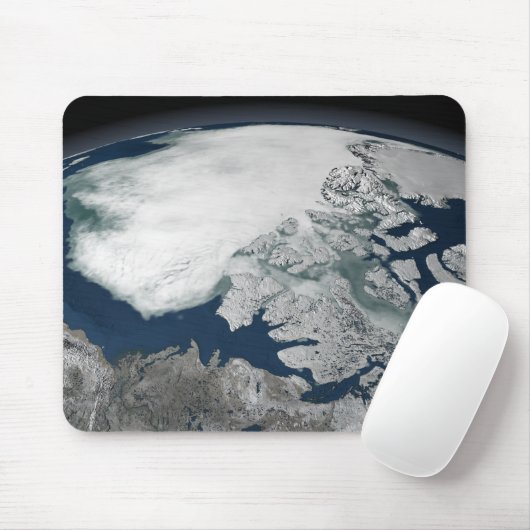 Arktische See Eis über Nordamerika Mousepad (Mit Mouse)