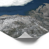 Arktische See Eis über Nordamerika Poster (Ecke)