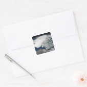 Arktische See Eis über Nordamerika Quadratischer Aufkleber (Umschlag)