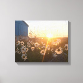 arktische Sonnenuntergang-Leinwand Leinwanddruck