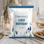Arktische Tiere 1. Geburtstag Chip Bag Wrapper Flyer<br><div class="desc">Unsere Blue Arctic Animals Birthday Chip Bag Wrapper ist ein lustiges und festliches Party-Accessoire, mit dem jeder Geburtstagsfeier eine Touch Laune hinzugefügt werden soll. Der Wrapper zeigt Abbildungen von arktischen Tieren wie Eisbären, Pinguinen, arktischen Füchsen, Siegeln und schneebedeckten Eulen, Set gegen eine coole blaue Farbpalette, die die frostige Umgebung der...</div>
