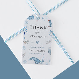 Arktische Tiere Blue Winter Onederland 1. Geburtst Geschenkanhänger