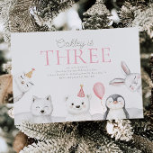 Arktische Tiere Einladung zum Geburtstag