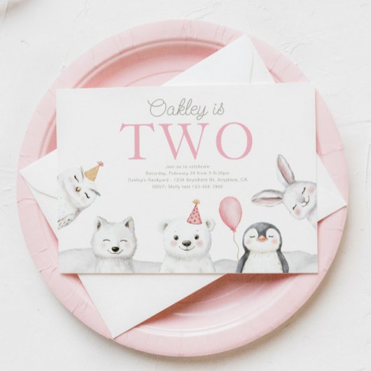 Arktische Tiere Einladung zum Geburtstag