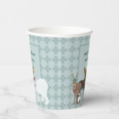 Arktische Tiere im Winter Hats Weihnachts-Party Pappbecher (Rechts)