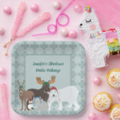Arktische Tiere im Winter Hats Weihnachts-Party Pappteller (Party)