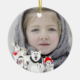 Arktische Tiere Keramik Ornament