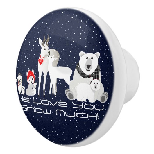 Arktische Tiere Keramikknauf (Rechts)