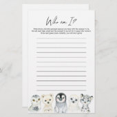 Arktische Tiere Kinderdusche, die ich spiele (Vorne/Hinten)