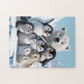 Arktische Tiere Puzzle (Horizontal)