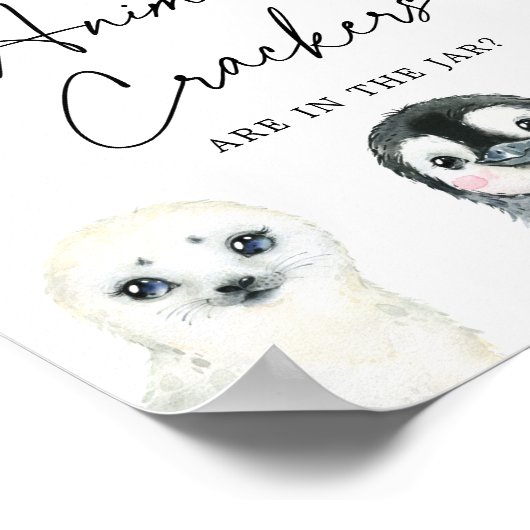 Arktische Tiere schätzen, wie viele Tierkäfer sich Poster (Ecke)