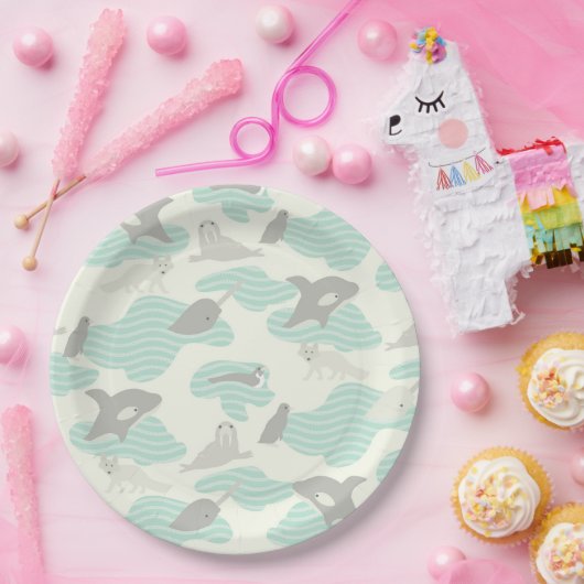 Arktische Tierfreunde Pappteller (Party)