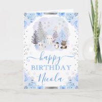 Arktische Wassertiere zum Geburtstag der Flora