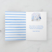 Arktische Wassertiere zum Geburtstag der Flora Karte (Innenseite)