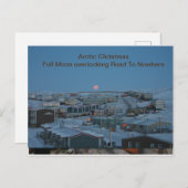 Arktische Weihnachten Postkarte (Vorne/Hinten)