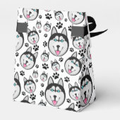 Arktische Welpe Siberian Husky Big Sled Dog Geschenkschachtel (Rückseite)