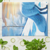 Arktische Winterfoxschnee Geschirrtuch (Gefaltet)