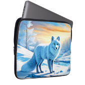 Arktische Winterfoxschnee Laptopschutzhülle (Vorne Rechts)