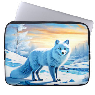 Arktische Winterfoxschnee Laptopschutzhülle
