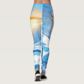 Arktische Winterfoxschnee Leggings (Rückseite)