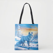 Arktische Winterfoxschnee Tasche (Vorderseite)