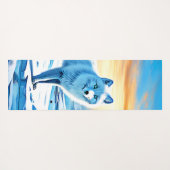 Arktische Winterfoxschnee Yogamatte (Rückseite (Horizontal))