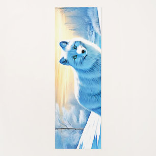 Arktische Winterfoxschnee Yogamatte