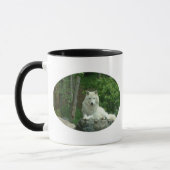 Arktische Wolf-Kaffee-Tasse Tasse (Links)