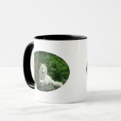Arktische Wolf-Kaffee-Tasse Tasse (Vorderseite Links)