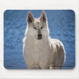 Arktische Wolf-Mausunterlage Mousepad