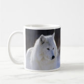 Arktische Wolf-Tasse Kaffeetasse (Links)