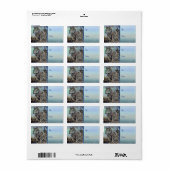 Arktische Wölfe~Geschenketikett bis und von Sticke Adressaufkleber (Vorne)