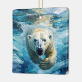 Arktische Wunder: Der Monarch Keramikornament (Links)