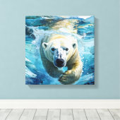 Arktische Wunder: Der Monarch Leinwanddruck (Insitu (Holzboden))