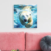 Arktische Wunder: Der Monarch Leinwanddruck (Insitu (Wohnzimmer))