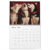 Arktischer blauer Kalender der Sibirier-2015 (Feb 2027)