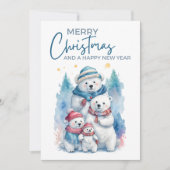 Arktischer Charm Polar Bären Familienurlaub-Flat C (Vorderseite)