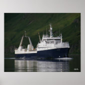 Arktischer Fjord, Fanggerät/Prozessor in der Capta Poster (Vorne)