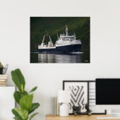 Arktischer Fjord, Fanggerät/Prozessor in der Capta Poster (Heimbüro)