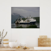 Arktischer Fjord, Fanggerät/Prozessor in der Unala Poster (Küche)