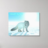 Arktischer Fox - Grönland Leinwanddruck (Vorderseite)