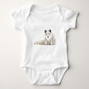 Arktischer Fox im Schnee Baby Strampler