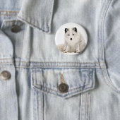 Arktischer Fox im Schnee Button (Beispiel)
